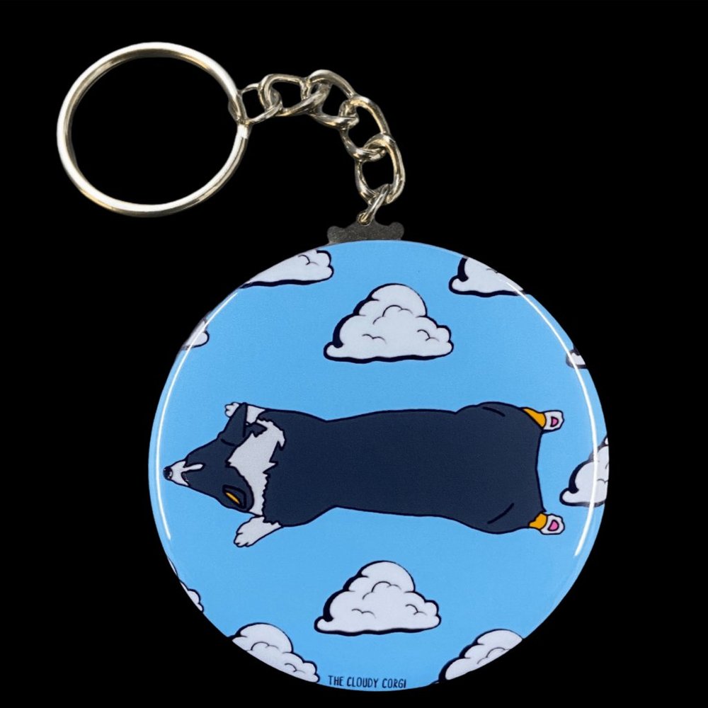 Corgi Dog Cartoon Keychain Key Ring Accessories